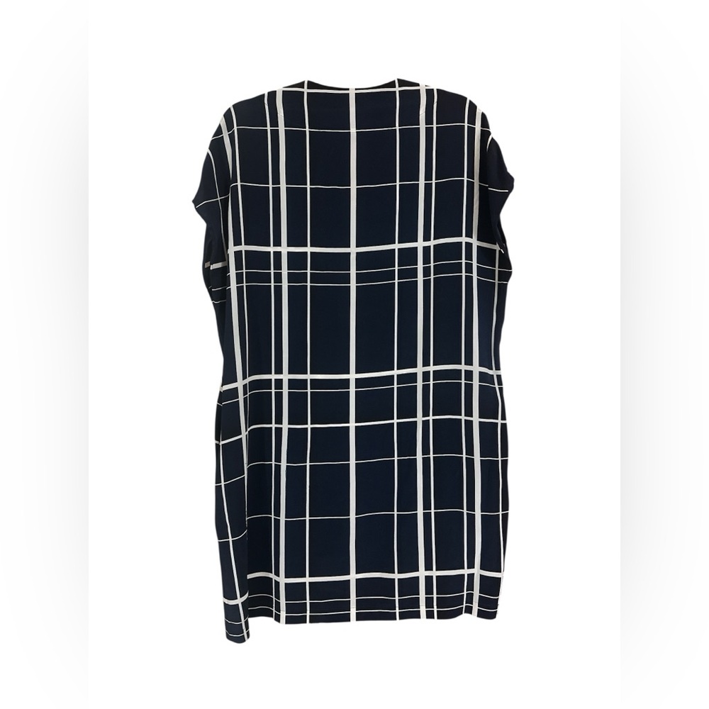 Vince Navy and White Grid Pattern dress - Picture 5 of 6